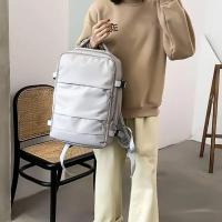 Mochila de viaje repelente al agua para mujer, mochila escolar para ordenador portátil con carga USB, correa de equipaje, zapatos, Adolescentes - details 8