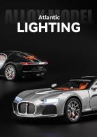 Coche De Juguete Bugatti Atlantic 1/24 Con Sonido Y Luz Coche De Colección Miniatura Para Niños Regalo Vehículo Diecast - details 2
