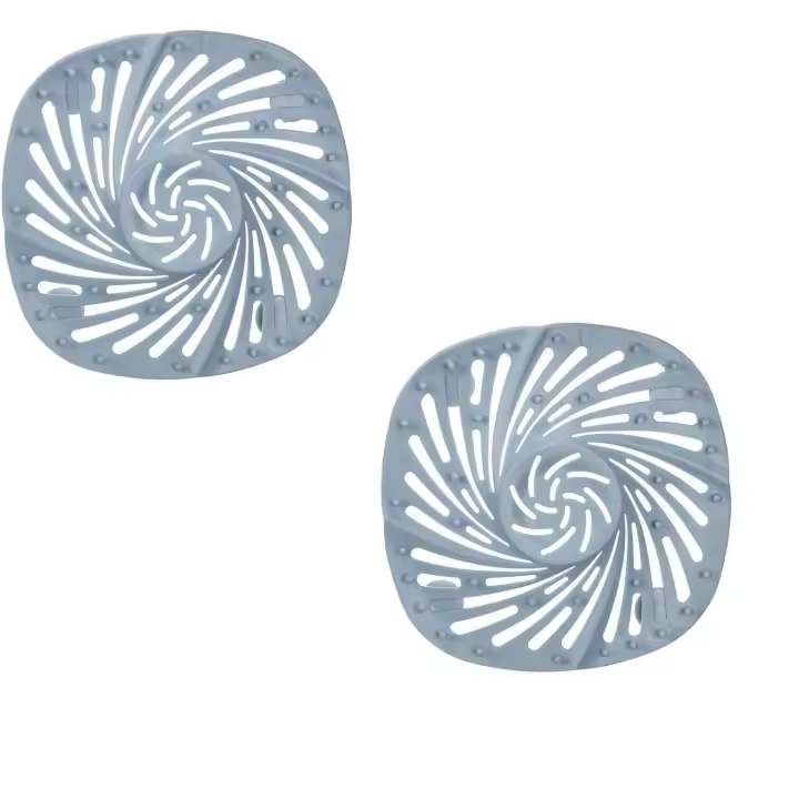 2 piezas de ducha de drenaje cubre, Colector de pelo de silicona, silicona baño Ter tubo de drenaje de pelo Catcher tapón Ter, para el fregadero de la cocina, cuarto de baño - 1