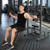 ALLINLIFE ESTACIÓN DE GIMNASIO, TORRE DE TRACCIÓN, CON BANCO PLEGABLE Y AJUSTABLE, MULTIFUNCIONAL, CULTURISMO, ENTRENAMIENTO EN CASA, ACERO DE ALTA CALIDAD, ENVÍO DESDE EUROPA - details 3