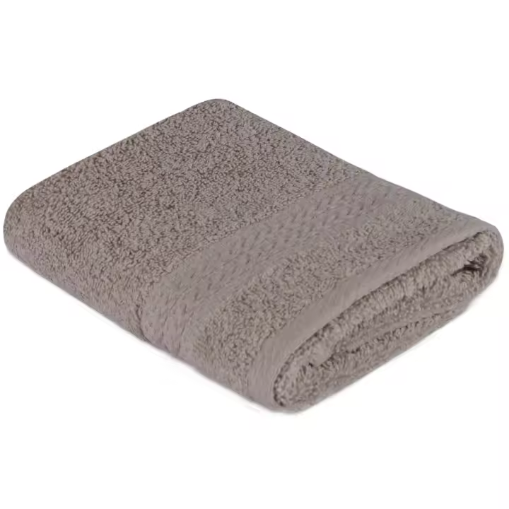 Wellhome - Toalla de Cortesía Gris 100% Algodón 500 Gr/m² - 30x50 Cm - Suave y Absorbente - 1