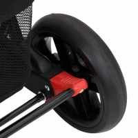 vidaXL Carrito para gemelos de acero rojo - details 4