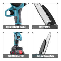 Sierra de podar eléctrica de 3000 W, 8 pulgadas, 24 V, con batería de litio, para carpintería y jardín, herramienta eléctrica para batería Makita. - details 5