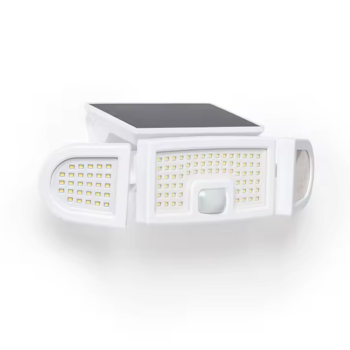Ledkia Foco Proyector LED Solar 7W IP65 con Sensor de Movimiento PIR y Crepuscular 6000K - 6500K Sí Blanco Blanco Frío - 1