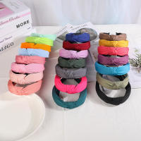 Nuevas Diademas Para Mujeres Y Niñas Enredadera De Cabello De Color Sólido Diadema Simplicidad Retro Accesorio De Cabello Para Maquillaje - details 4