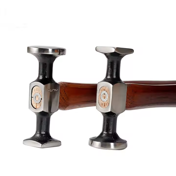 Martillo De Cuero WUTA De Cuero Y Acero Carbono Doble Cabeza Para Trabajar El Cuero Herramienta Profesional Para Chispa Y Perfeccionamiento - 1