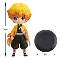 Figura De Anime Demon Slayer 13-15cm Nezuko Tanjirou Zenitsu Inosuke Kyoujurou Giyuu Qposket PVC Juguete Modelo Para Niños Regalo - details 18