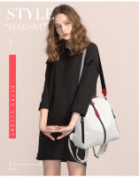 Mochila De Cuero Suave Para Mujer Gran Capacidad Bolso De Hombro Viaje Mochila Deportiva Estilo Fashion Con Manija Suave Y Cremallera - details 1