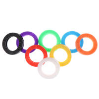 32PCS Anillos De Llaves Elásticos De Goma Suave Etiquetas De Cabezas Capuchones Marcadores ID Mixtos Aleatorios Para Hombres Y Mujeres - details 8
