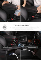Soporte Central Para Honda Fit / Jazz 2015-2020 Caja De Almacenamiento Interior Con 3 USB Material PU Y Plástico ABS - details 9