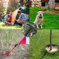 10 Pack Palos De Tenda En Forma De Espiral De Plástico Para Acampar Y Senderismo Anclajes Para Suelo Accesorios De Tenda - details 7