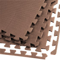 Aicasa Esterilla Fitness Puzzle para Suelos de Gimnasio, (60cm x 60cm x 1cm) con Bordes， Suelo Goma Eva Espuma para Protección - Colchoneta Ideal para Bebes, Ejercicios, yoga, Pesas Gym y Deporte Entrenamiento - details 2