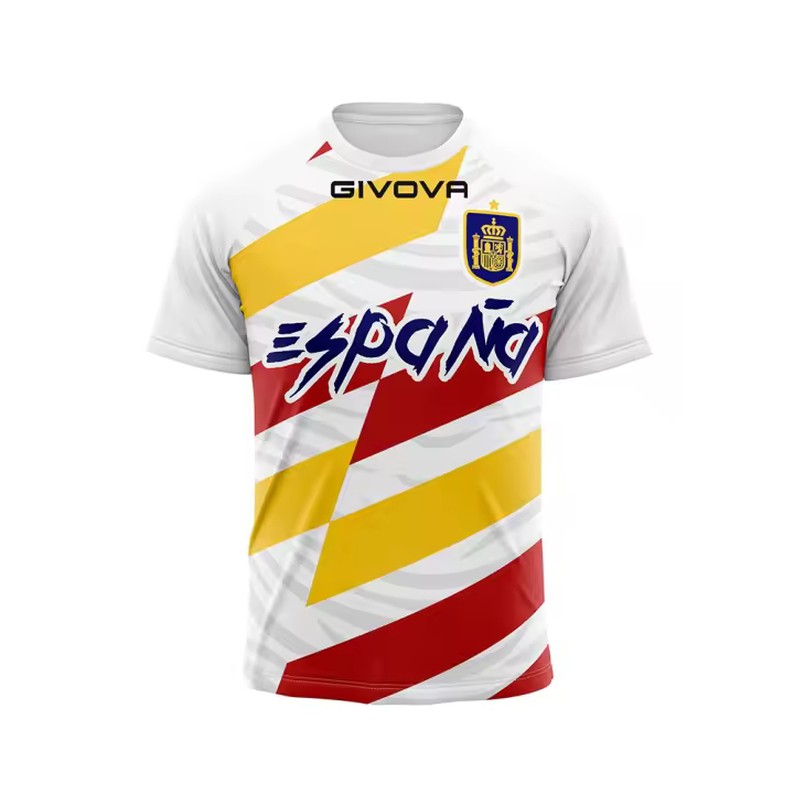 Camiseta aficionado España Givova  Camiseta deportiva de manga corta  Adulto y Niño  Varios Colores  ENVIO RAPIDO EN 48H - 1