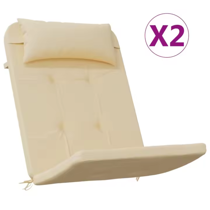 Fundas para Silla Adirondack 2 UDS Oxford de lona beige - 1