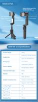 Comitok A10 Gimbal Portátil Con Soporte Interchangeable Para Smartphone/Cámara Deportiva Luz De Rellenado Pala Extensible Control Remoto - details 14
