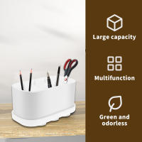 Organizador De Baño Con 5 Slots Para Cepillos De Dientes Y Pasta De Dientes Soporte De Silicona De Adhesión Succión Para Contador - details 5