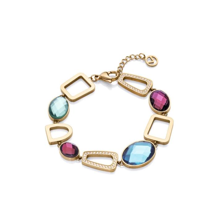 Pulsera VICEROY Mujer Chic 14088P01012 - Acero dorado con cristales de colores