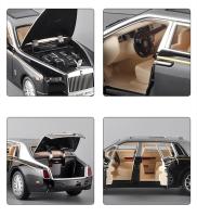 Modelo De Coche Rolls-Royce Phantom 1:24 En Aleación Con Sonido Y Luz Coche De Juguete De Metal Para Colección Y Regalo Para Niños A248 - details 8