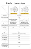 Resaltador LED Sin Cable Para Armario Luz Nocturna Recargable Con Control Remoto 5V RGB Blanca Dimmable Para Armario Figura Gabinete - details 12