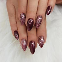 Set De Uñas Ovales 24pcs Con Archivo Y Gel De Jalea Incluido Kit De Uñas Postizas Fáciles De Usar Para Dibujar Y Decorar - details 5