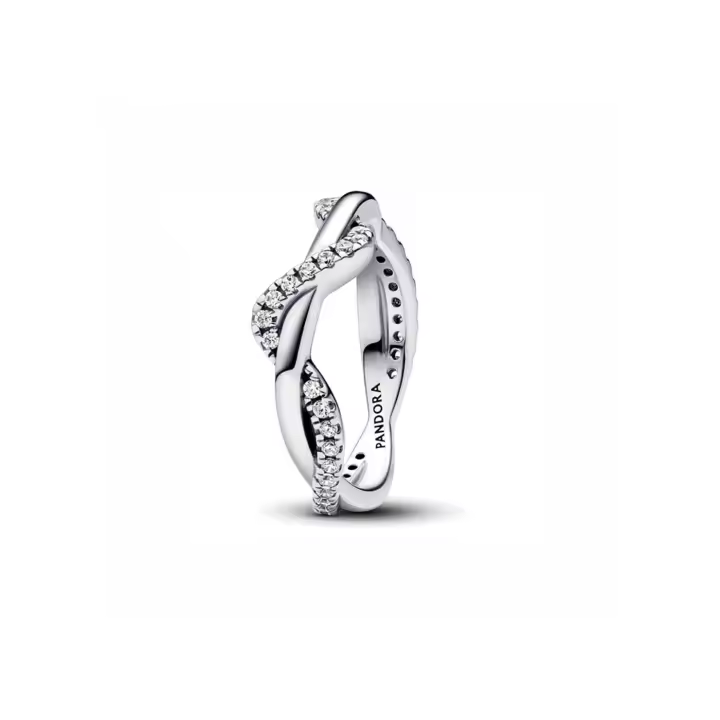 Anillo Pandora Ola Brillante Entrelazada 193098C01 - 1