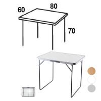 Mesa Playa Plegable Acero grande 80x60cm,altula 70cm,color blanco pino gris,Ideal para playa, patio, jardin terraza,cm,fespu - details 2