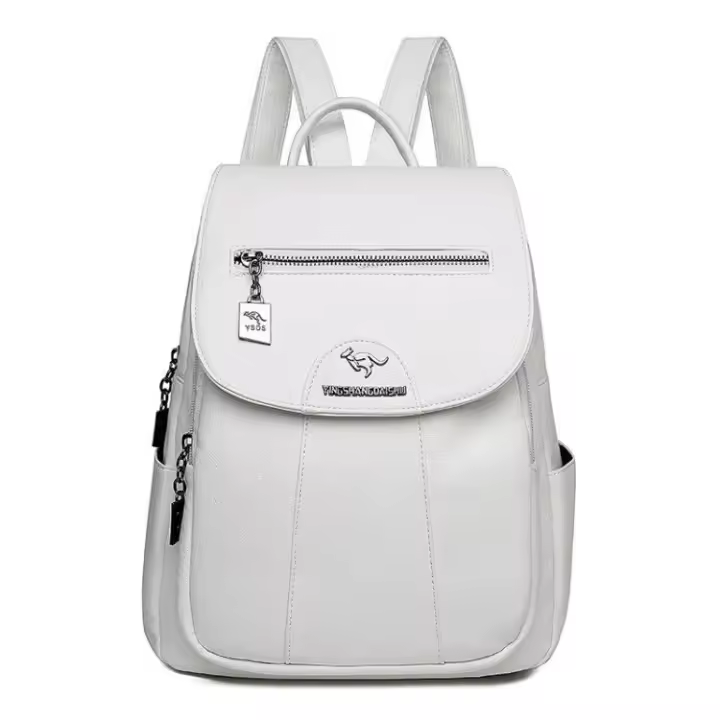 Mochila para mujer, nueva, de gran capacidad, de piel de oveja suave, informal, bolso de hombro, mochila de moda para estudiantes universitarios - 1