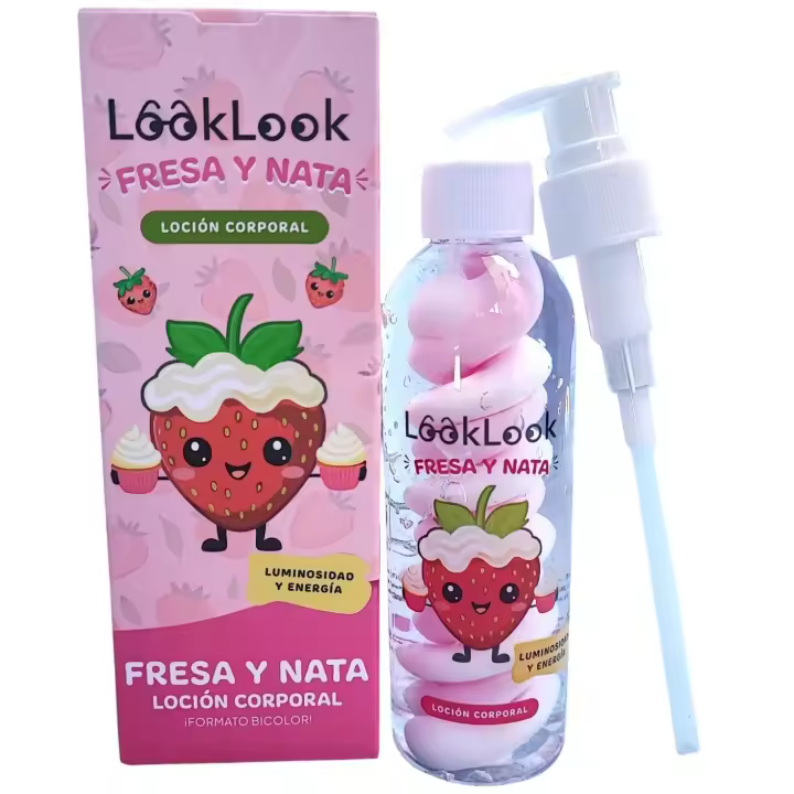 Loción Corporal Fresa y Nata Repara y Luminosidad y energía Look Look - 1