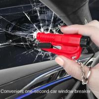 Mini Martillo De Seguridad Para Coche Rompe Ventanas Plegable Portátil Impermeable Con Llavero Herramienta De Emergencia Cortador De Cinturón De Seguridad - details 4