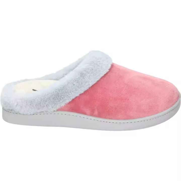 SALVI | Zapatillas de Casa Destalonadas Salvi para Mujer – Zapatillas de Casa en Color Salmón y Gris – Zapatilla sin cierres – Relax – Cómodas – Con Borreguito – Confort – Modelo 57X-056 - 1