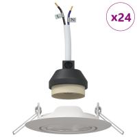 vidaXL Lámparas Paquete de 24 Blanco Plástico 9 cm - details 2