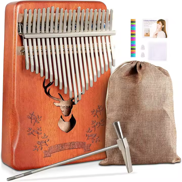 Kalimba 21-Teclas Piano De Uso De Dedos Instrumento Musical - 1