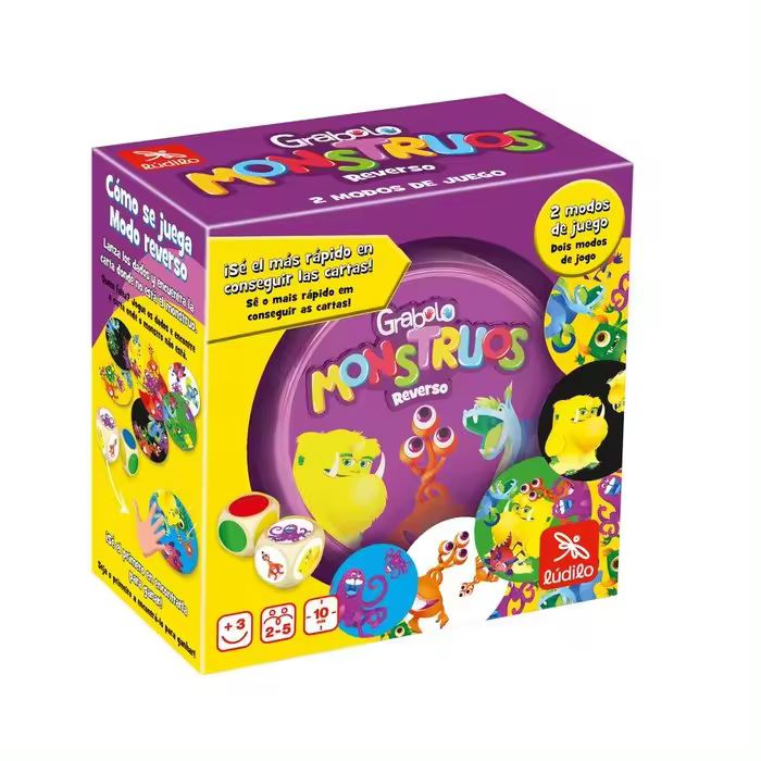 LUDILO JUEGO DE MESA GRABOLO MONSTRUOS REVERSO GRABOLO 13x7x13 Cms. - 1