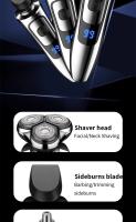 Afeitadora Eléctrica Recargable Para Hombres Cuchillo De Afeitar Portátil Flotante Tres Puntas Lavable Con Agua - details 3