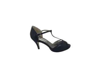 Sandalias Doradas De Tacón Para Mujer