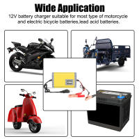Cargador Inteligente De Batería De Motocicleta DC 12V 2A Entrada AC 110-220V Para Baterías De Ácido Plomo 3-20AH Para Bicicleta Eléctrica - details 8
