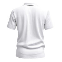 Camisa POLO de manga corta con solapa y botones, informal, de lino, transpirable, estilo británico, de verano para hombre - details 10