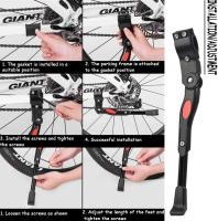 Pie de bicicleta ajustable de aluminio con llave hexagonal, soporte universal para bicicleta, bicicleta de montaña, bicicleta de carretera - details 1