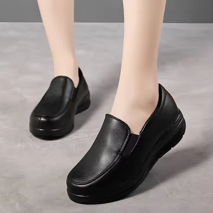 Zapatos De Enfermera Para Mujer Suela Suave Transpirable Antideslizante Cómodos Para Estar De Pie Durante Largos Periodos Tiempo Color Blanco Pequeño - 1