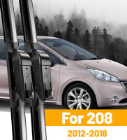 Limpia Parabrisas Delantero Limpia Para Peugeot 208 2012-2018 Plegable Natural De Goma Negro Resistente a Temperaturas De -40 a +158℃ Accesorios De Ventanas - details 0