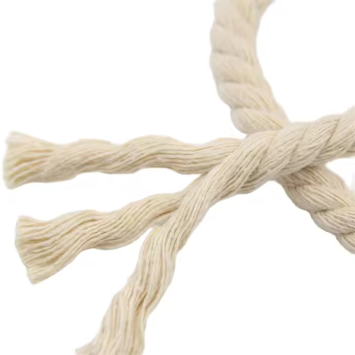 Cord Macramé De Algodón Tejido Para Artesanía DIY Hilo De Cuerda Natural Beige Para Tejer Y Hacer Colgantes De Pared - 1