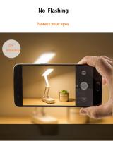 Lámpara De Mesa Plegable LED Portátil Con Protección Ocular Recargable USB Luz Nocturna Dimmer De 3 Temperaturas De Color - details 4
