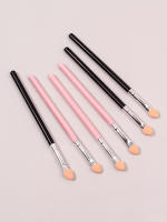 6PCS Láminas De Sombra De Ojos De Goma De Alta Calidad Cepillo De Maquillaje Doble Cara Doble Lado Herramienta De Maquillaje - details 1