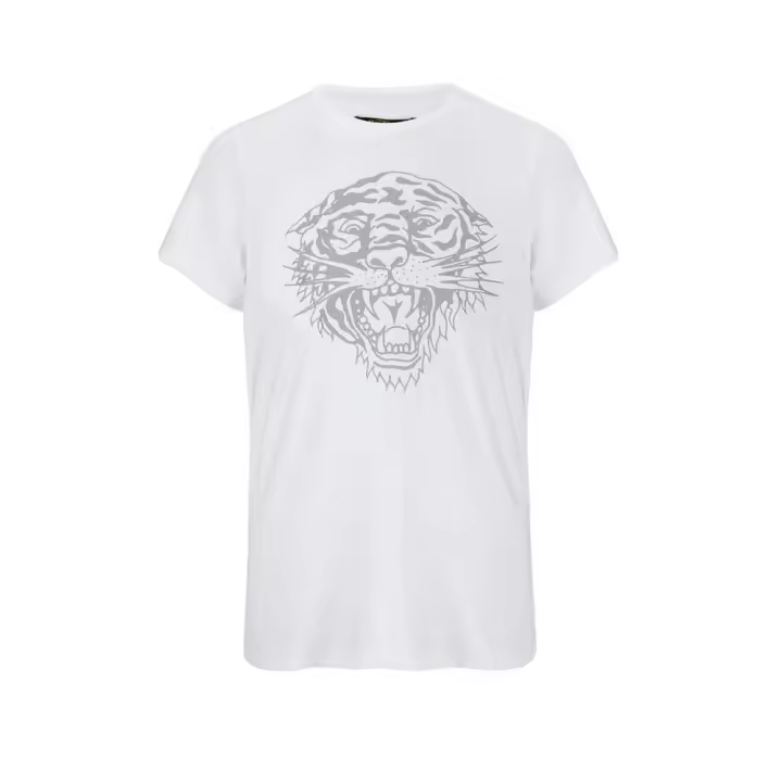 Camiseta ED HARDY Tiger-glow Blanca Hombre Cómoda y Duradera - 1