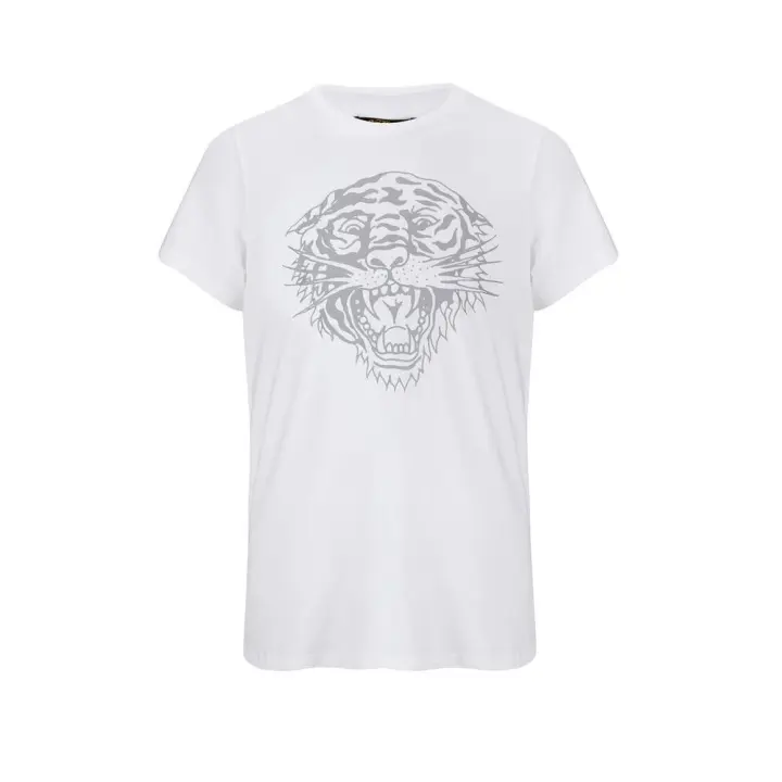 Camiseta ED HARDY Tiger-glow Blanca Hombre Cómoda y Duradera - 1