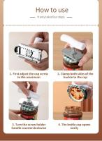 Herramienta De Apertura De Botellas Y Latas Ajustable Portátil Abrevidrios Para Cocina Herramienta De Apertura De Botellas De Vidrio Y Latas - details 2