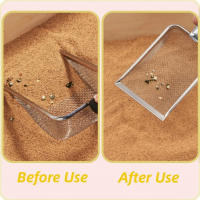 Escobilla De Arena Para Gatos De Acero Inoxidable - Duradera Fácil De Limpia Con Mango Ergonómico Resistente Al Rusticidad Ideal Para La Eliminación Rápida Del Desperdicio - details 5