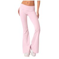 Pantalones Largos Para Mujer Leggings Elásticos De Talla Alta Estilo Athleisure Yoga Fitness Pantalones Bell Bottoms Para Verano - details 6