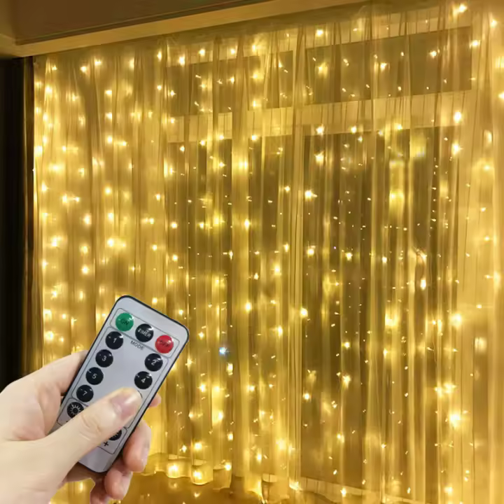 Guirnalda LED USB 6x3M Luces De Navidad Y Ramadán Para Decoración De Habitación Aesthetic Arco Iris Auto Contenienda Festoon - 1