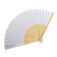 Abanico De Bambú Plegable Para Bodas Y Fiestas Decoración Artística Y Manual Chino DIY 1-50PCS Material De Hoja Y Bambú - details 1